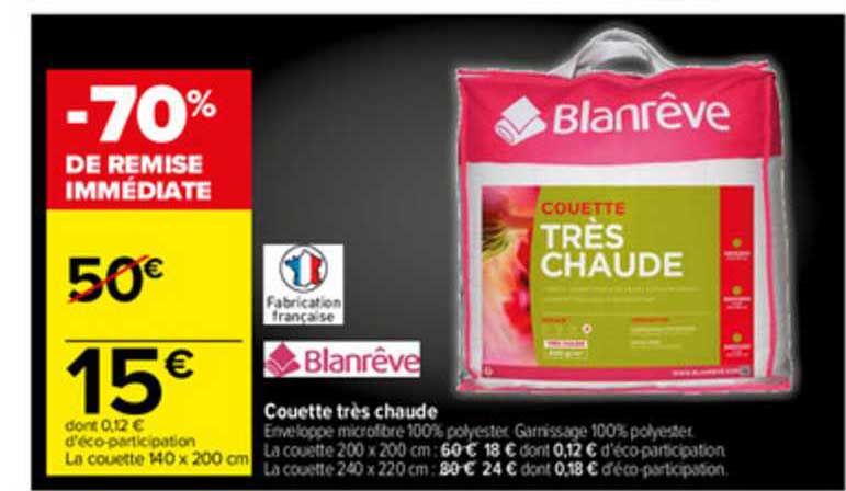 couette très chaude blanrêve