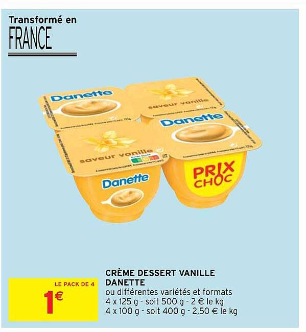 Crème Dessert Vanille Danette