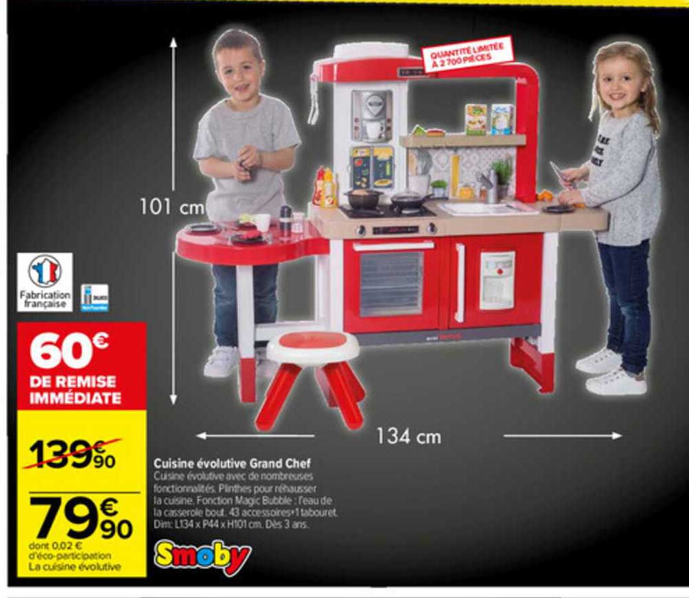 cuisine évolutive grand chef smoby