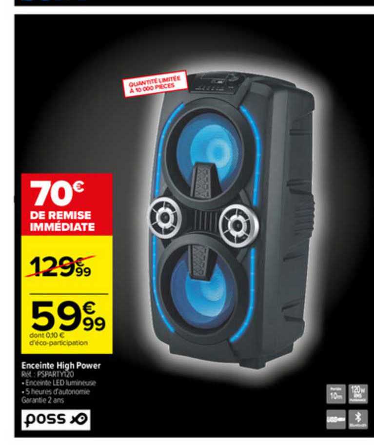 enceinte high power poss