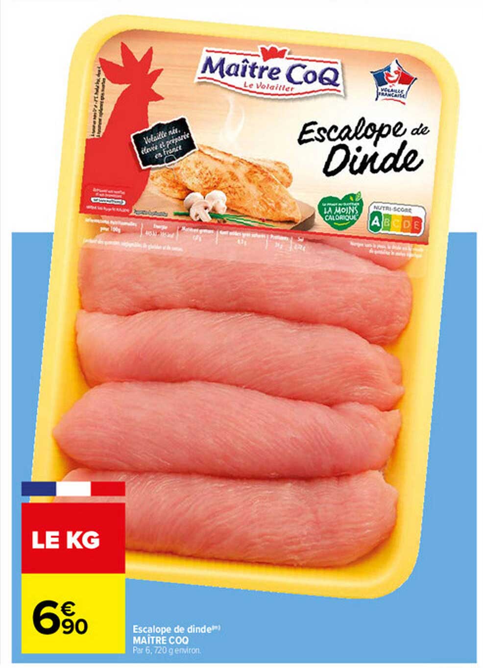 escalope de dinde maître coq