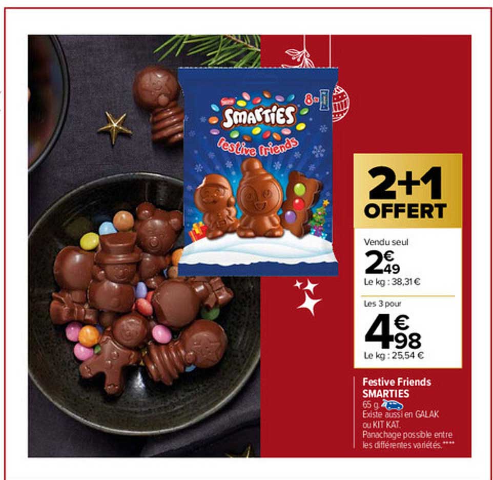 festive friends smarties