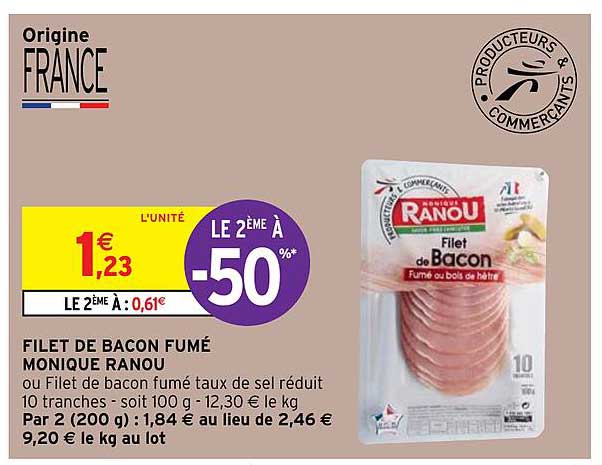 filet de bacon fumé monique ranou