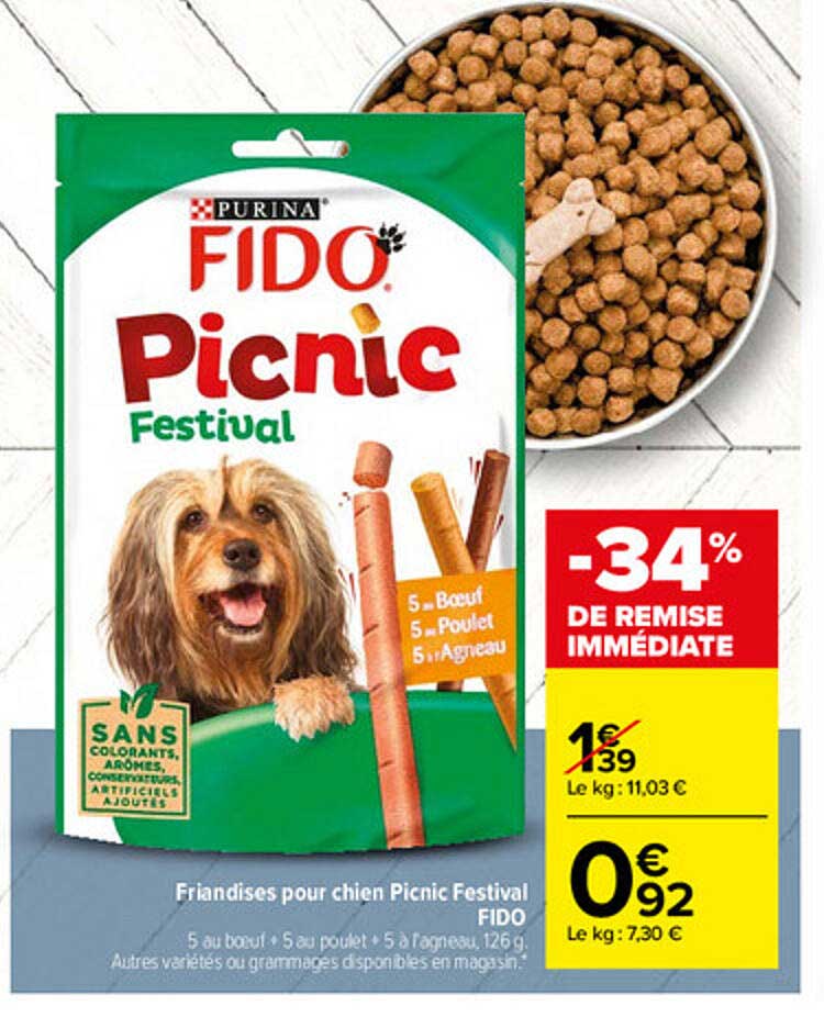 Friandises Pour Chien Picnic Festival Fido