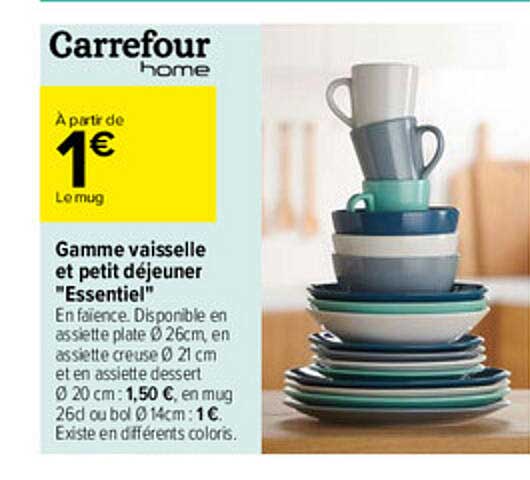 Gamme Vaisselle Et Petit Déjeuner "essentiel"