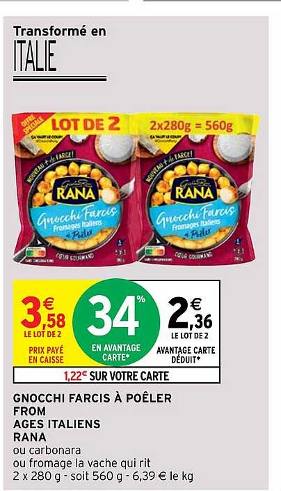 gnocchi farcis à poêler from ages italiens rana