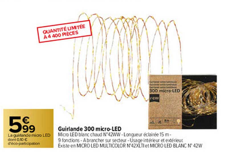 guirlande 300 micro-led