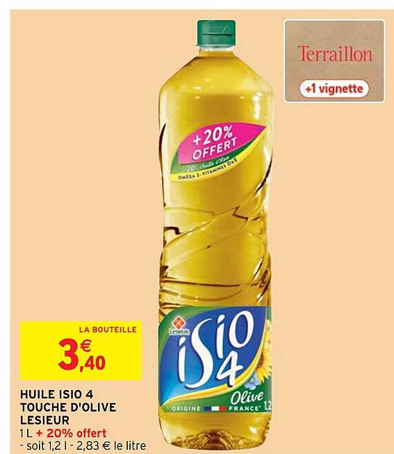 huile isio 4 touche d'olive lesieur