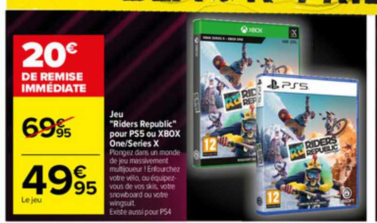 jeu "riders republic" pour ps5 ou xbox one-séries x
