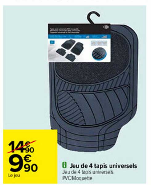 jeu de 4 tapis universels