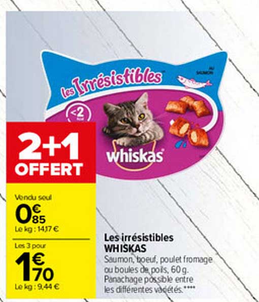 Les Irrésistibles Whiskas