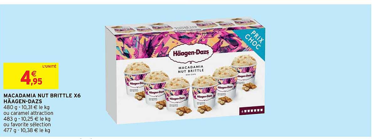 macadamia nut brittle x6 häagen-dazs