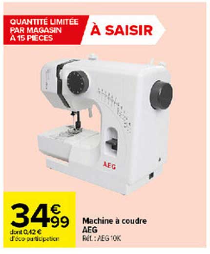 machine à coudre aeg