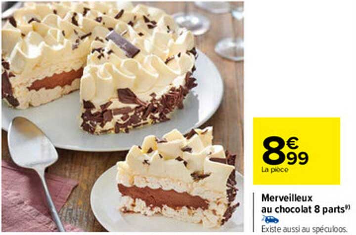 merveilleux au chocolat 8 parts