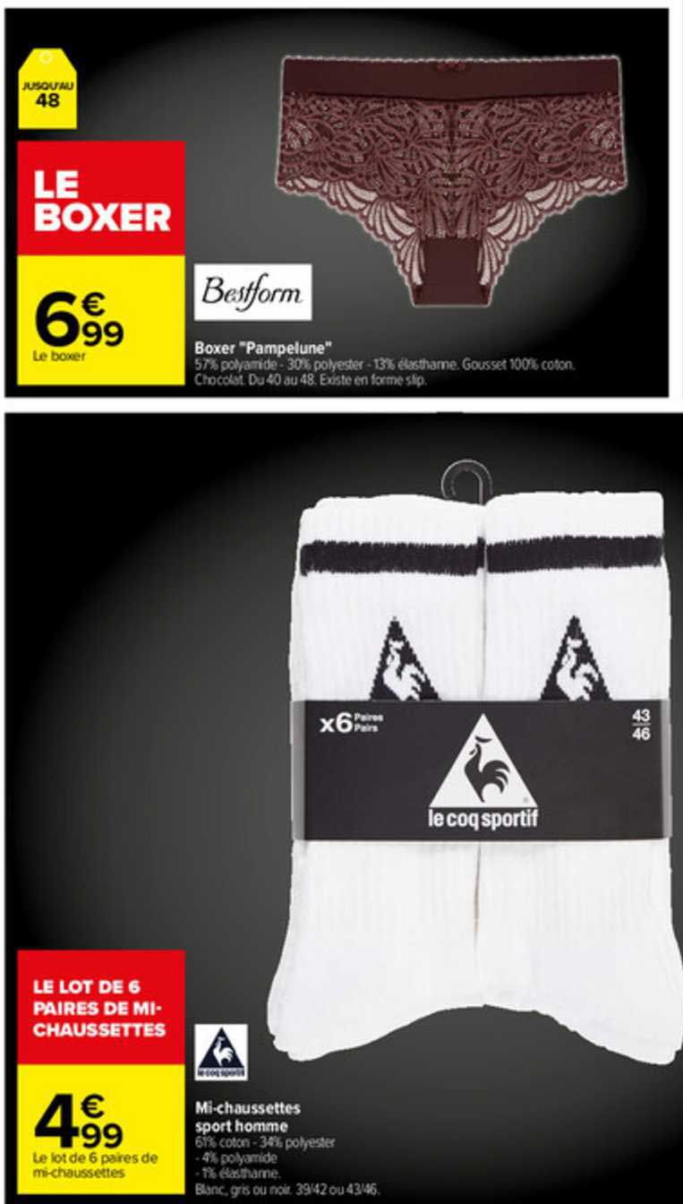 mi-chaussettes sport homme le coq sportif