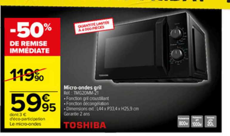 micro-ondes gril toshiba