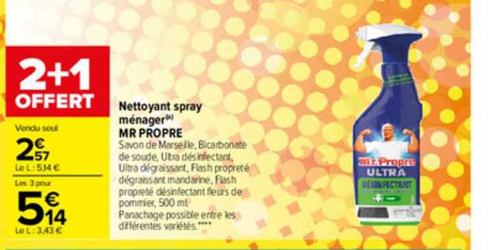 Nettoyant Spray Ménager Mr Propre