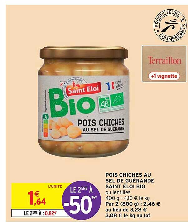 Pois Chiches Au Sel De Guérande Saint éloi Bio