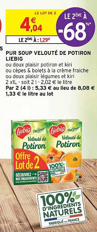 pur soup velouté de potiron liebig