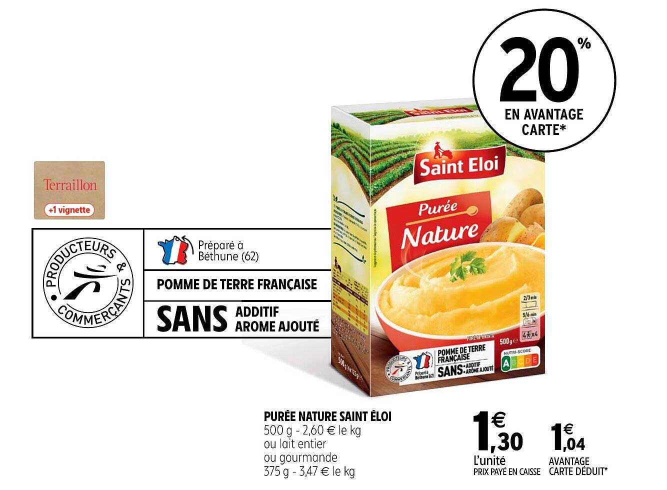 purée nature saint éloi