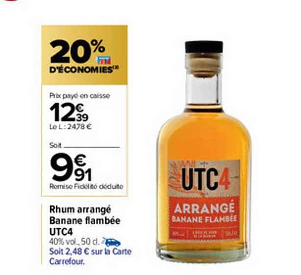 rhum arrangé banane flambée utc4