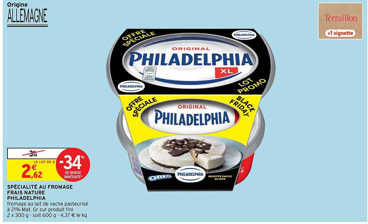 Spécialité Au Fromage Frais Nature Philadelphia