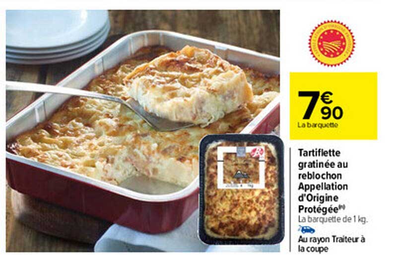Tartiflette Gratinée Au Reblochon Appellation D'origine Protégée