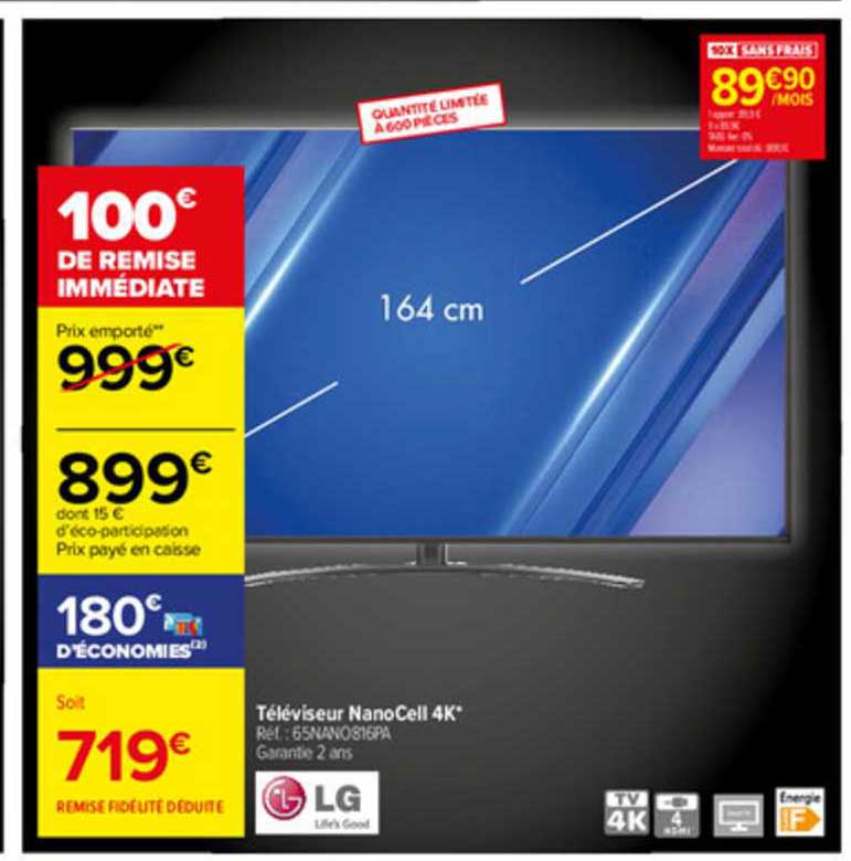 Téléviseur NanoCell 4k Lg