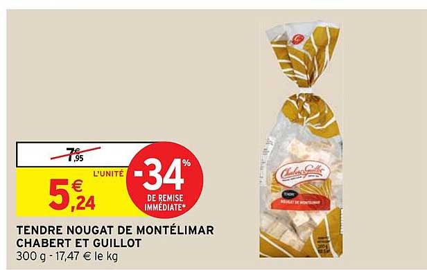 tendre nougat de montélimar chabert et guillot