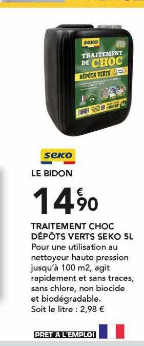 traitement choc dépôts verts seko 5l