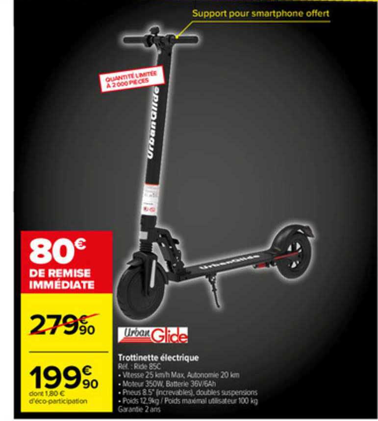 trottinette électrique urban glide