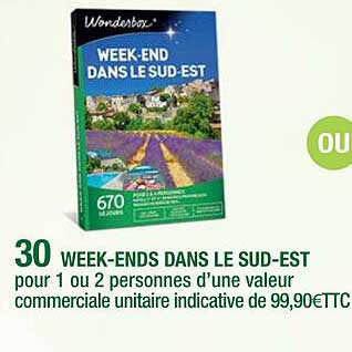 week-ends dans le sud-est wonderbox