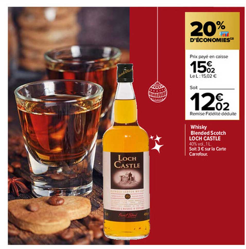 whisky blended scotch loch castle