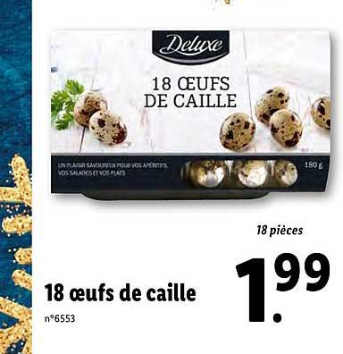 18 œufs de caille deluxe