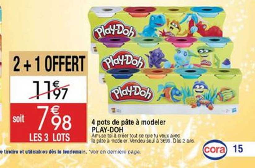 4 pots de pâte à modeler play-doh