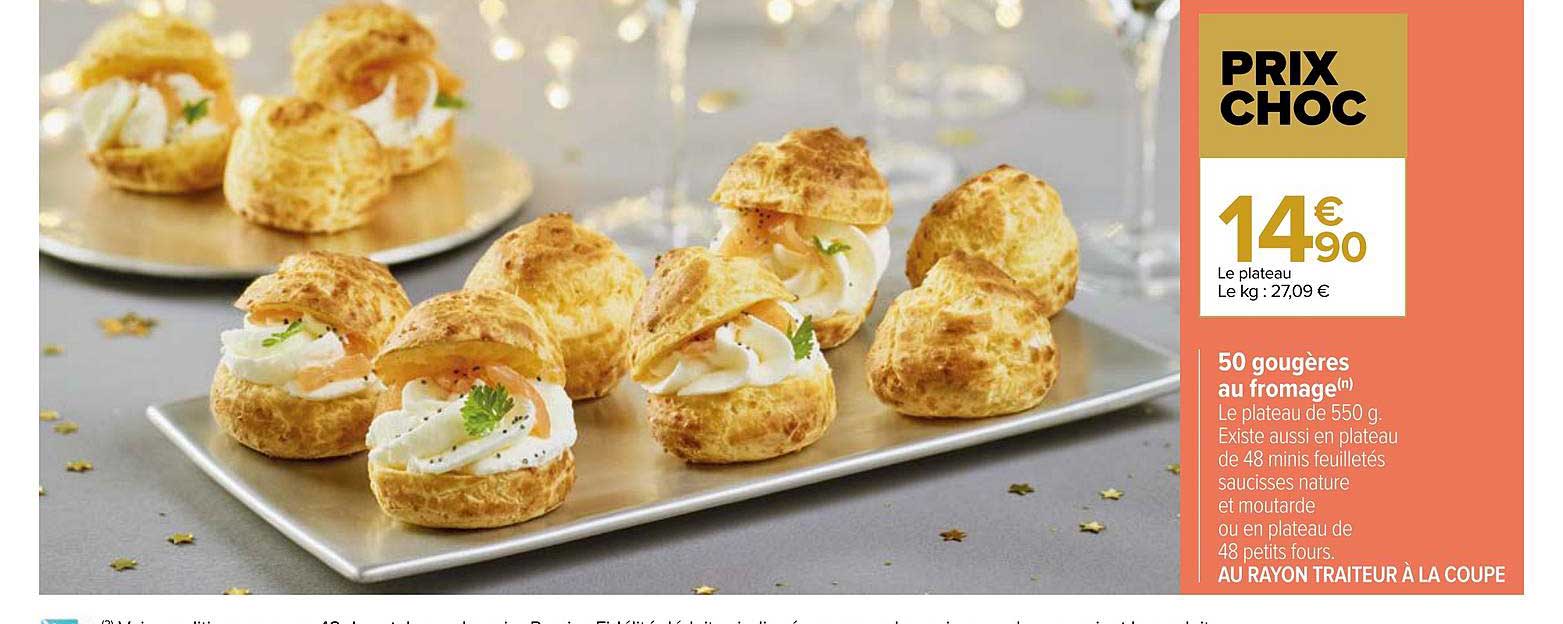 50 Gougères Au Fromages