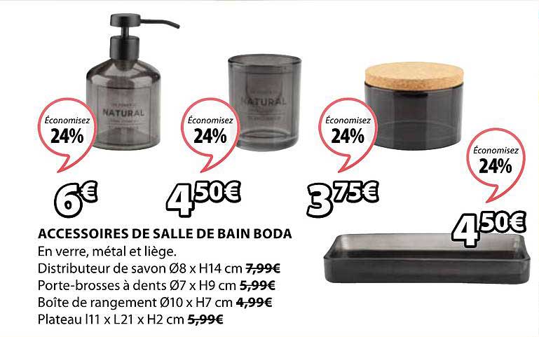 accessoires de salle de bain boda