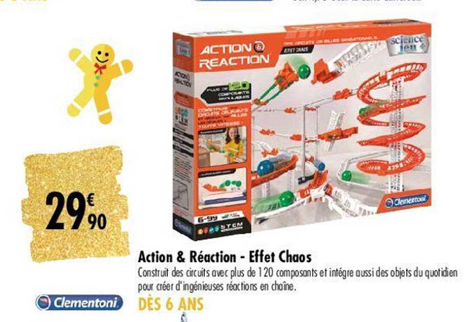 action & réaction - effet chaos clementoni