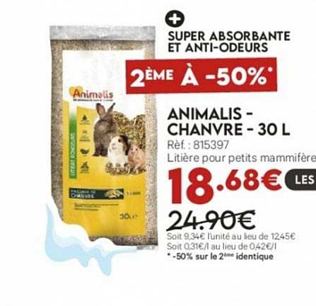 animalis - chanvre - 30 l