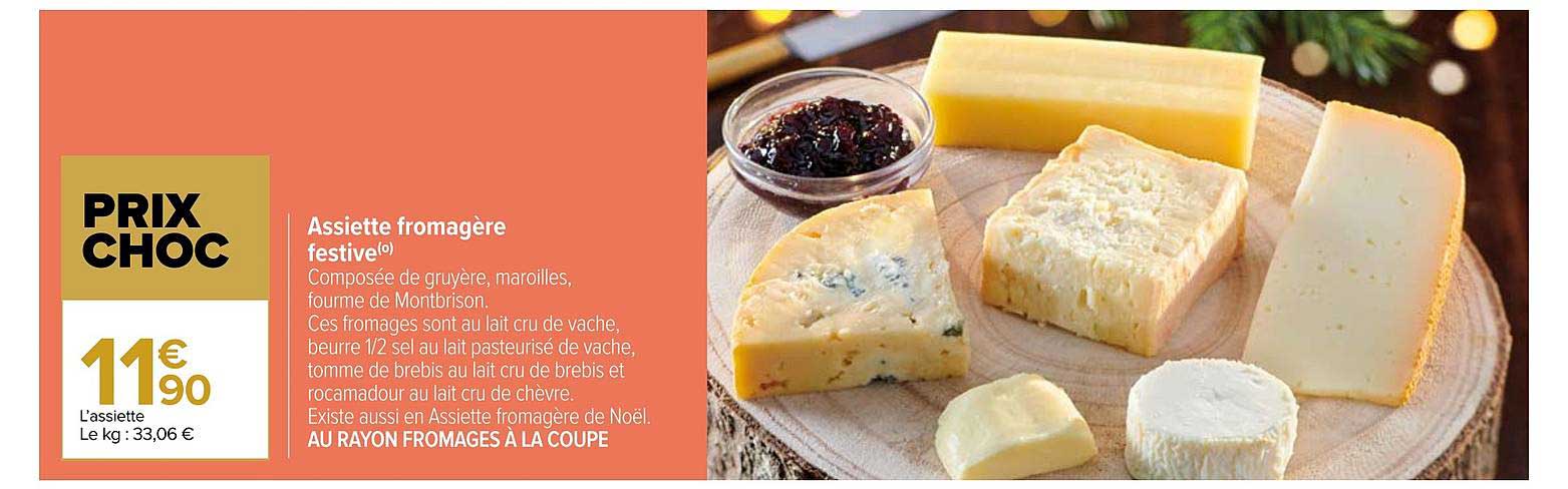 assiette fromagère festive