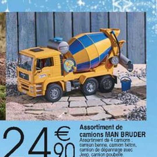 assortiment de camions man bruder