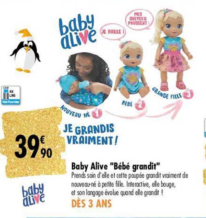 Baby Alive "bébé Grandit"