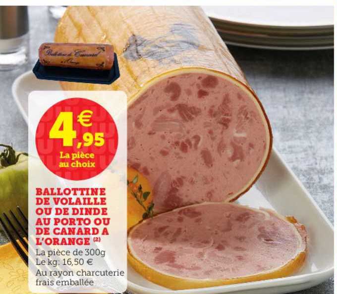 Ballottine De Volaille Ou De Dinde Au Porto Ou De Canard à L'orange