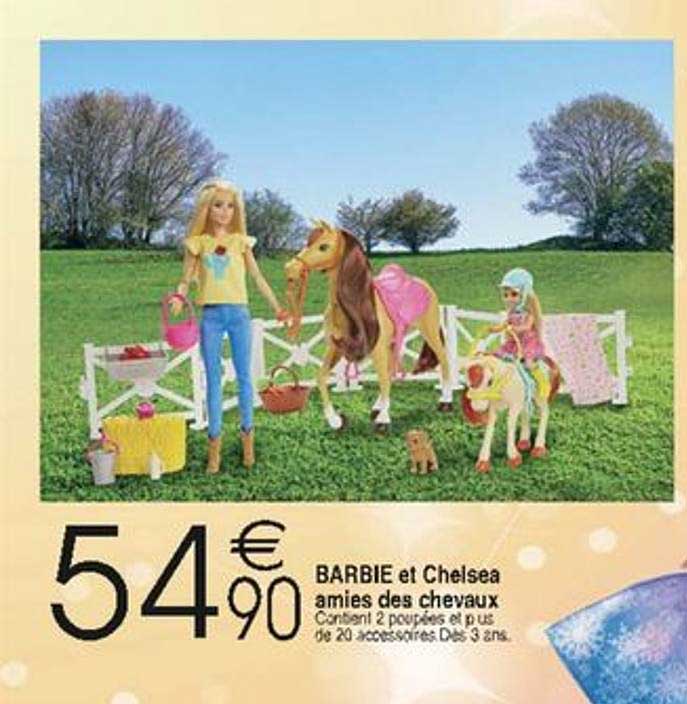 barbie et chelsea amies des chevaux