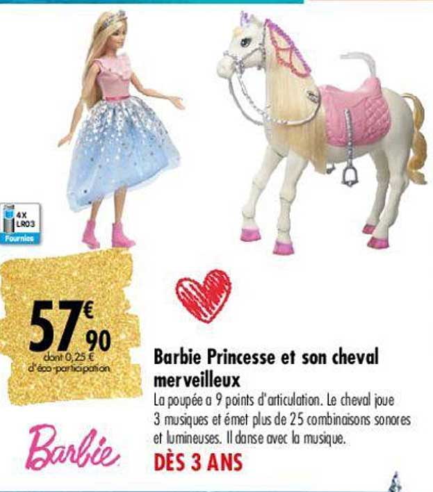 barbie princesse et son cheval merveilleux