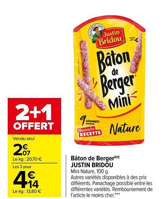 bâton de berger justin bridou