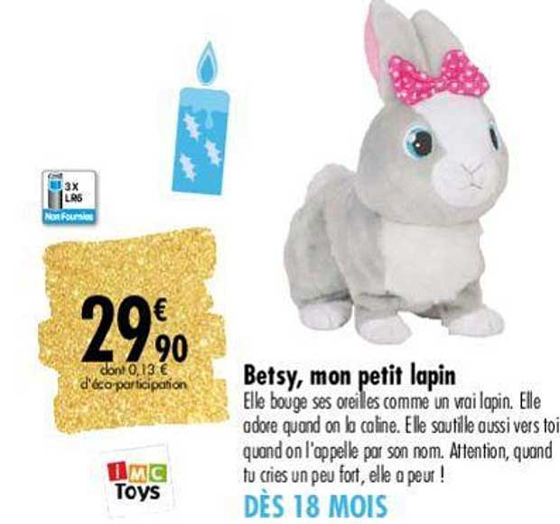 betsy, mon petit lapin imc toys