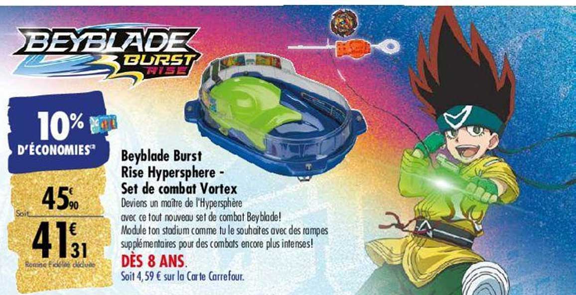 beyblade burst rise hypesphère - set de combat vortex