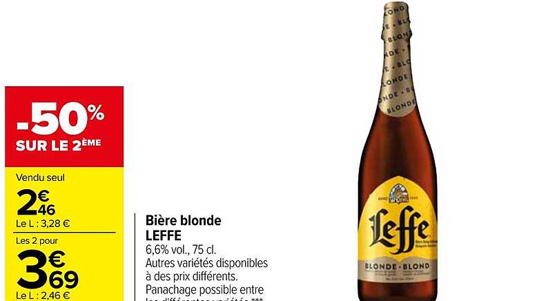 Bière Blonde Leffe