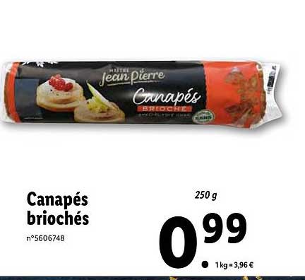 canapés briochés maître jean pierre